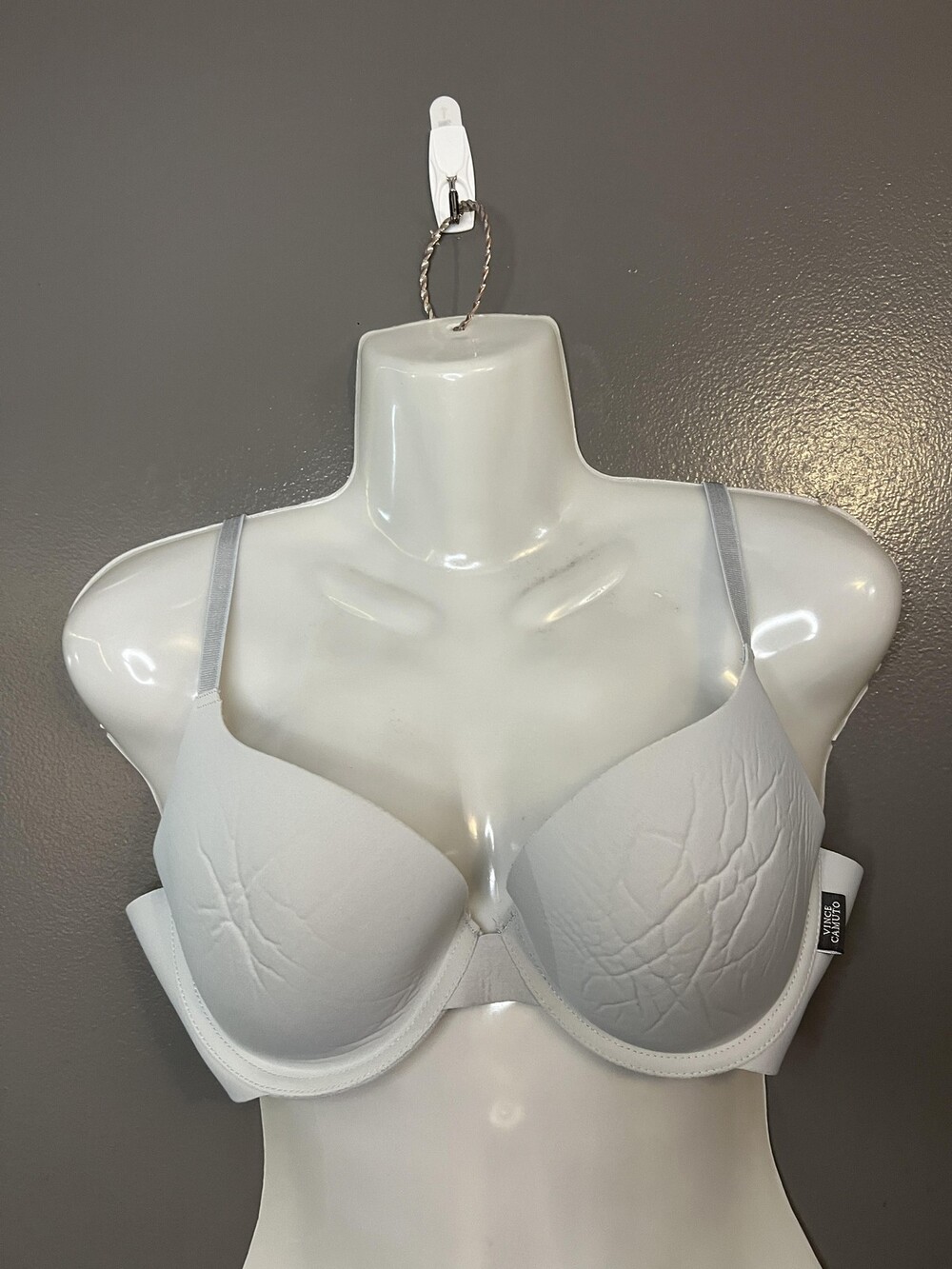 Vince Camuto Bra Womens 36C Blue T-Shirt Underwire Padded Seamless Microfiber